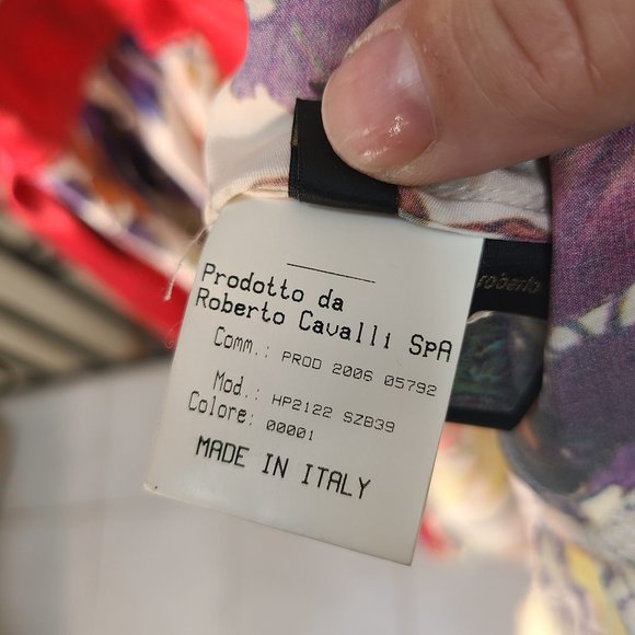 Roberto Cavalli 100% Silk  Floral Wrap Dress - Picture 10 of 13